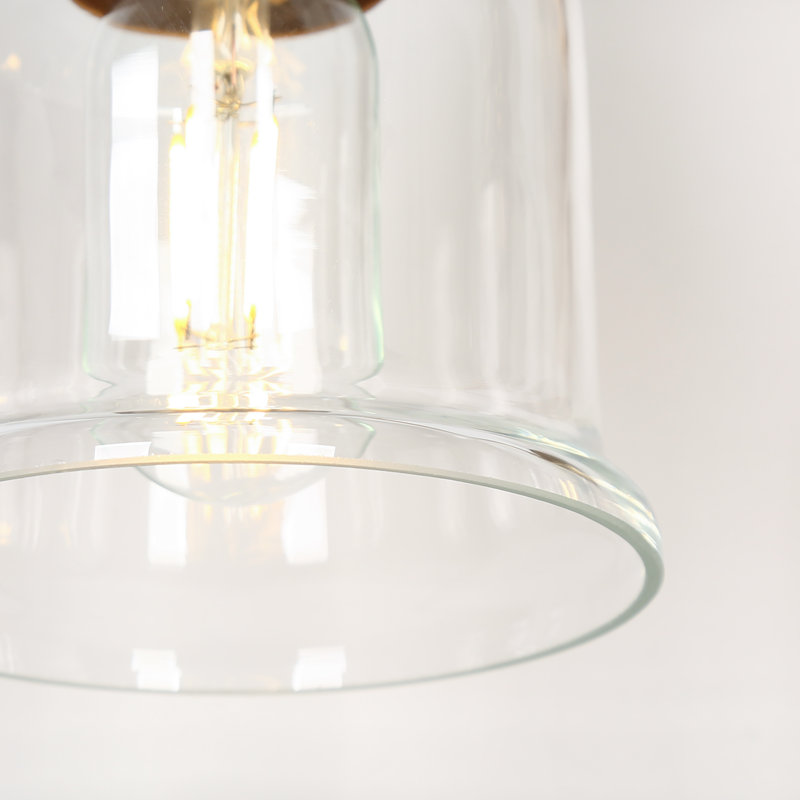 Éclairage pour salle de bain à intensité variable 3 lumières Cassiel, Laiton