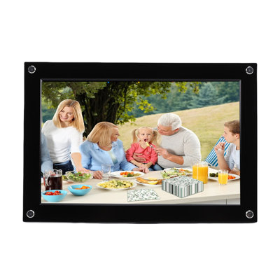 WiFi Digital Picture Frame 10.1 Inch Touch Screen Acrylic 1280x800 32GB Smart Cloud Electronic Photo Auto Rotate Black