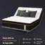 Matelas hybride moelleux de 10 po avec ressorts ensachés indépendamment et mousse viscoélastique imprégnée de gel, sans fibre de verre, support de bord à isolation de mouvement, matelas dans une boîte, certifié Certipur-Us-848468701