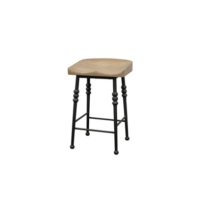 Counter Height Saddle Stool - Cashew