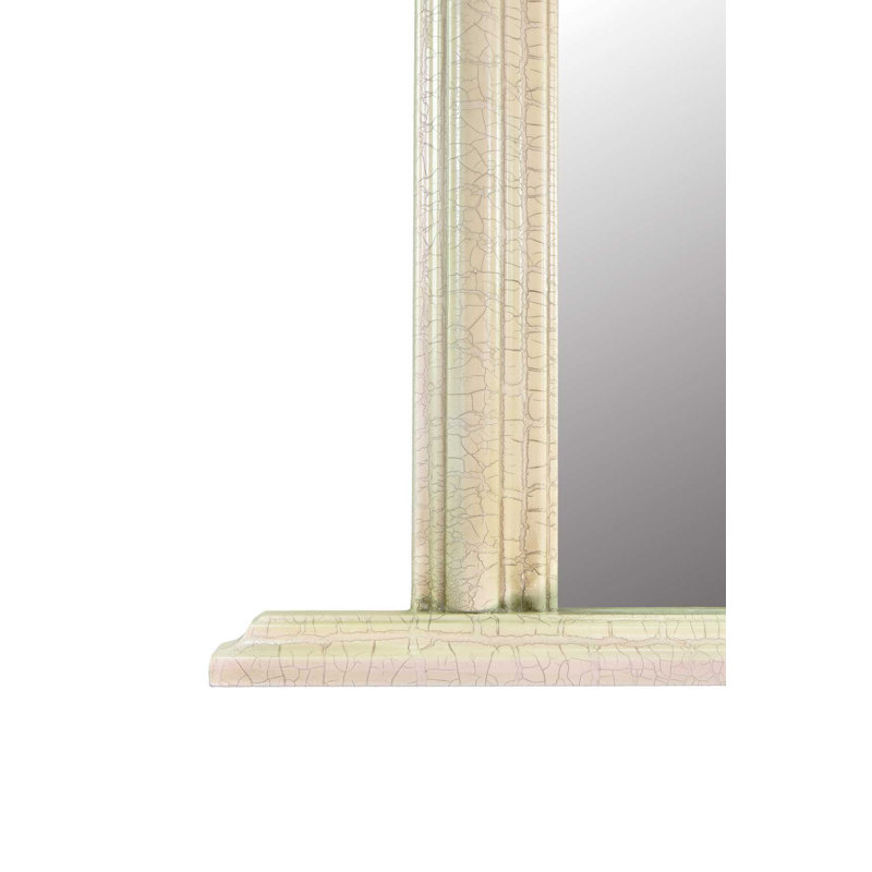 Otto Wood Flat Wall Mirror, Ivory