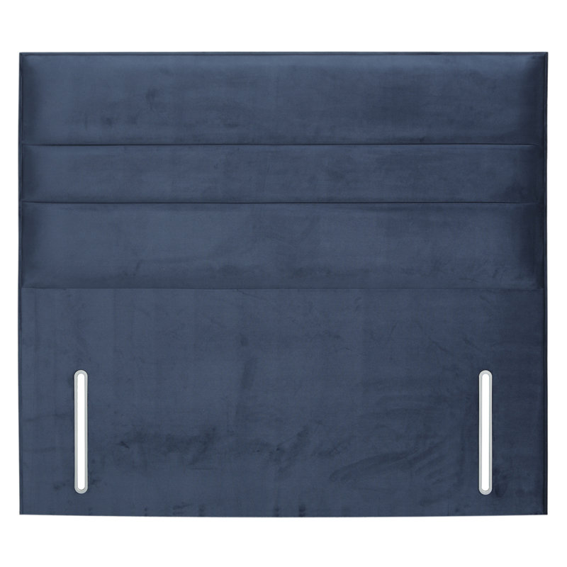 Naples Floor Standing Headboard, Velvet, Small Double (4'), Navy