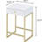 1-Drawer Side Table White Coffee Table Modern Coffee Table