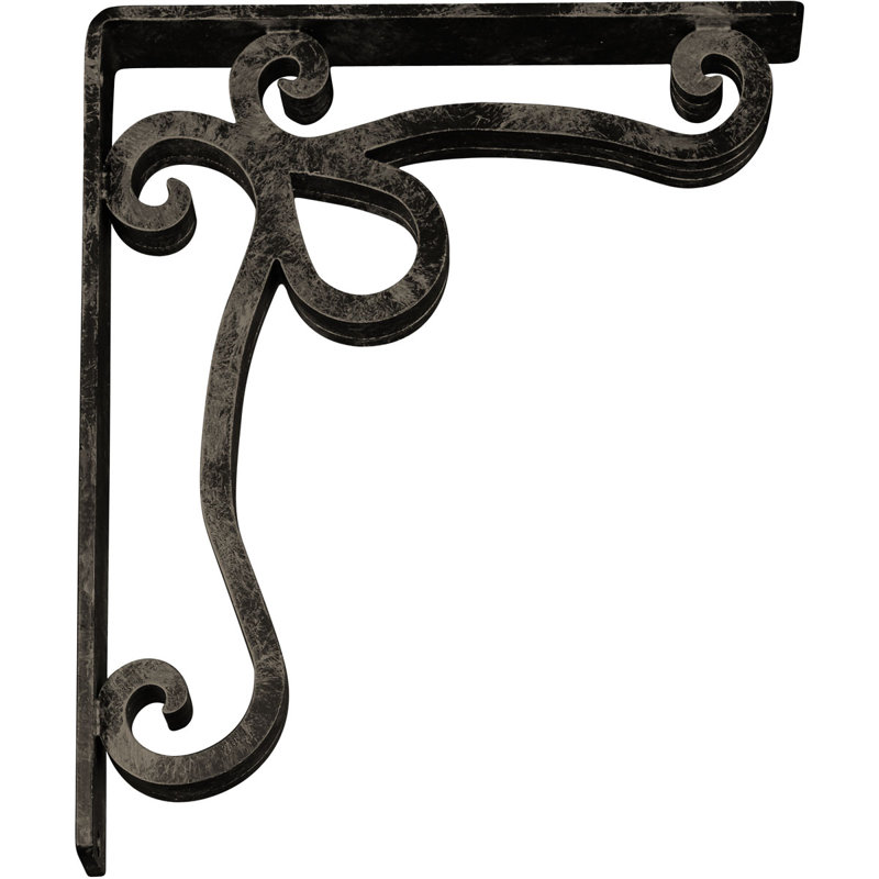 Support en fer forgé Orleans, Or pâle antique, H 12 po x l 2 po x P 10 po