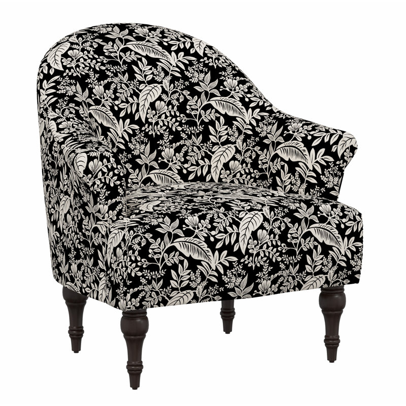Josephine Chair, Rpc Canopy Black & Cream Linen