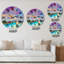 Impressionniste paysage marin avec petits bateaux III - horloge murale moderne-73197159