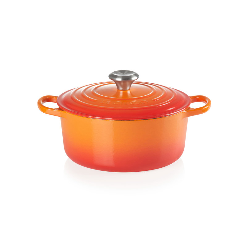 Le Creuset Cast Iron Round Casserole, 26cm / 5.3L, Volcanic