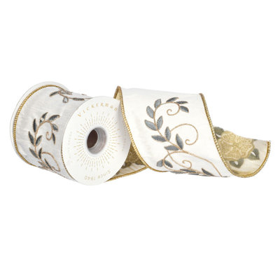 Ornement boule blanche 4 po Vickerman, 4 par sac.