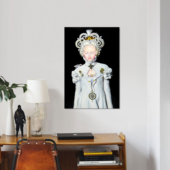 «Moon Moth Pounou Queen», impression sur toile, H 18 po x l 12 po x P 1,5 po, Toile tendue, Pas de tapis