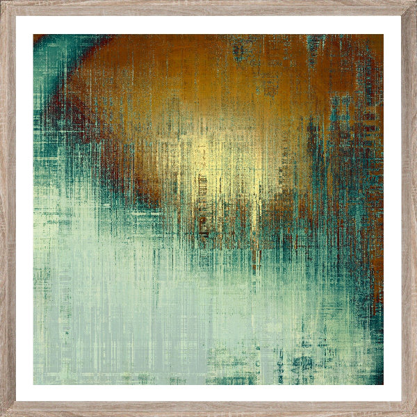 Textured Abstract 3 - Single Picture Frame Print, 202.692 cm H x 202.692 cm W, Bevelled Wood Effect