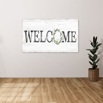 "Welcome Wreath" par Kristen Brockmon, reproduction sur toile