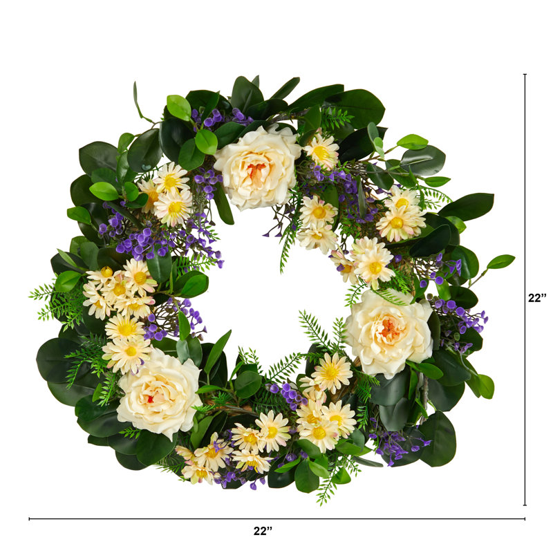 Faux Polyester 22'' Wreath