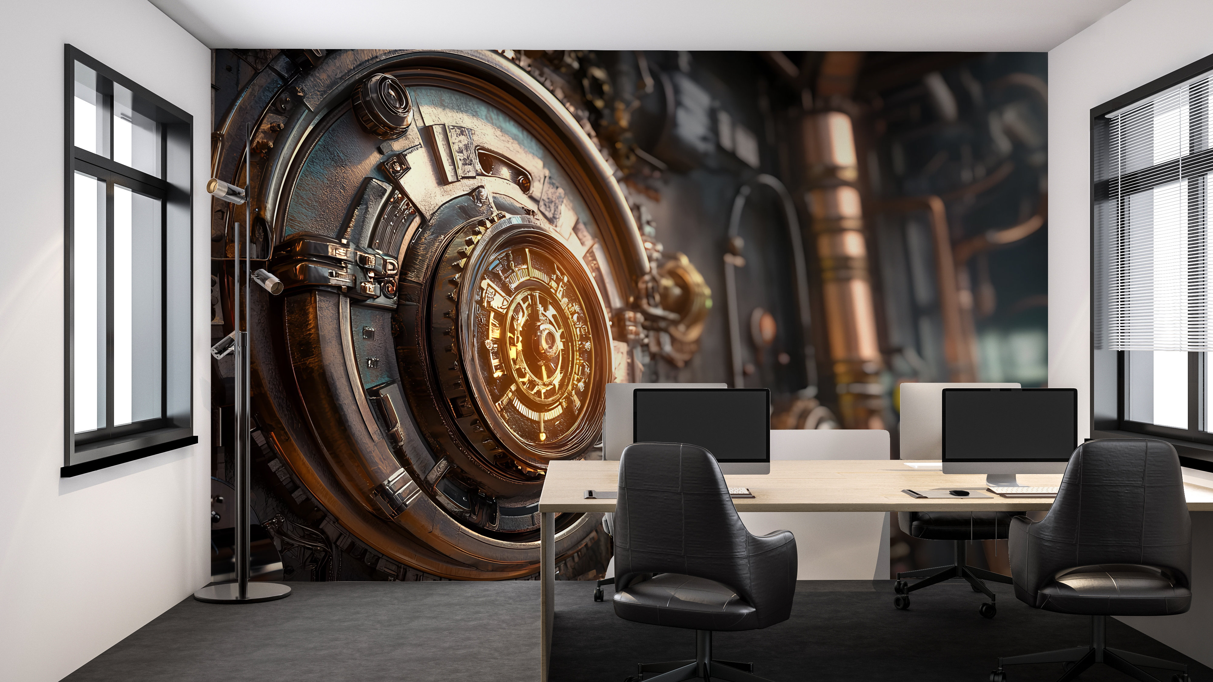 Curated visual reference: Gallery Detail: Williston Forge 3D Steampunk Gear Machinery Wallpaper