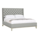 Michael Weiss California King Tufted Upholstered Panel Bed