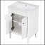 Meuble-lavabo 24 po avec lavabo supérieur, meuble de rangement moderne à 2 niveaux