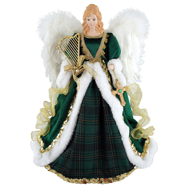 Décoration pour sommet de sapin ange irlandais