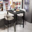 Mianca Marble Top Metal Base Dining Table-795029426