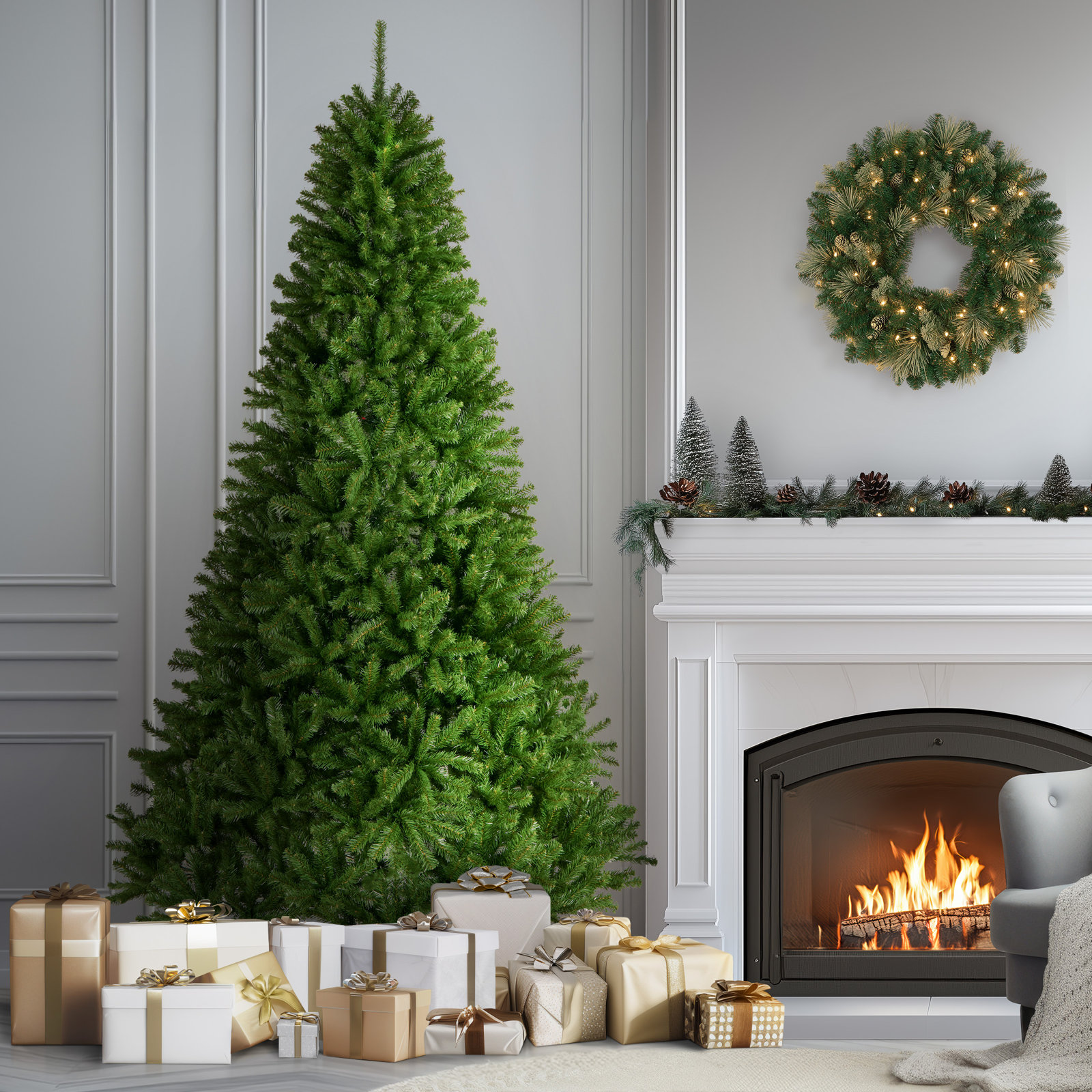 Camron Spruce Christmas Tree, 9 FT