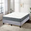 Matelas hybride mi-ferme à ressorts de 12 po avec lit plateforme en bois tendance 13 po Beeville-66700563