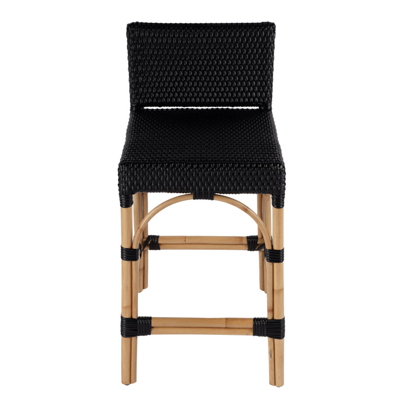 Tabouret de bar 24,5 po Estella, Noir, noir, noir, noir, Tabouret de comptoir (siège d'une hauteur de 24 p