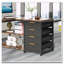 Bureau d'ordinateur en L avec tablettes et tablettes de rangement réversibles-486440