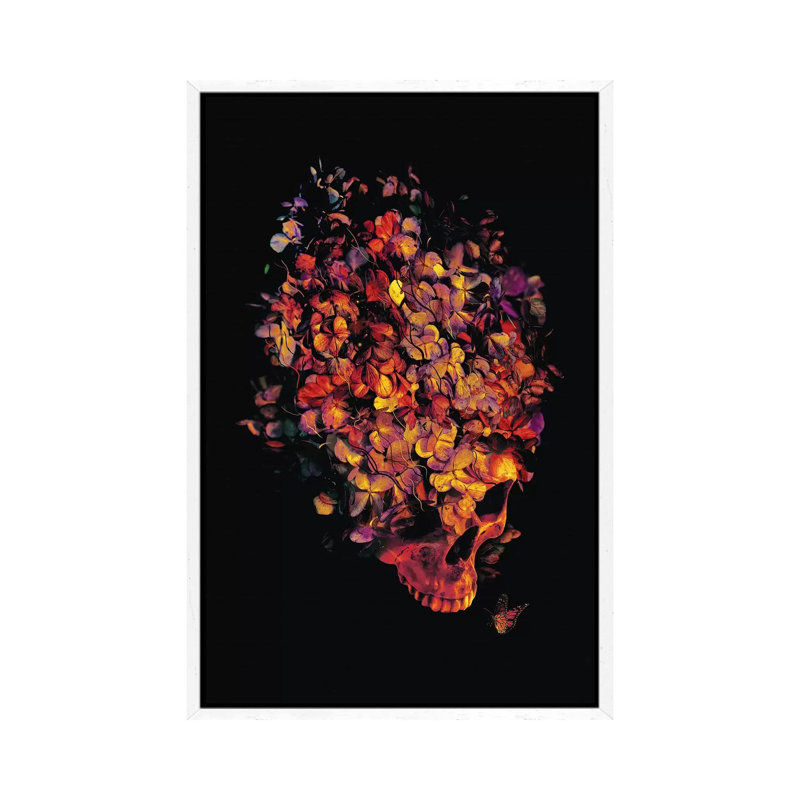 Blooming by Nicebleed - Print on Canvas, 66.04cm H x 45.72cm W x 3.81cm D, White Framed