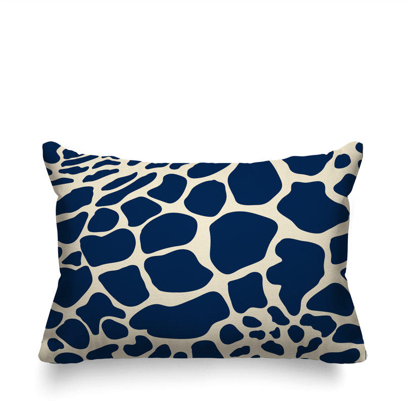 Oreiller rectangulaire réversible intérieur / extérieur Giro, Rectangle H 14 po x l 20 po, Bleu