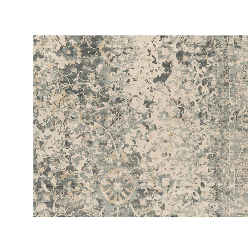 Tapis gris tissé à la main