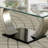 Natalia Glass Top Single Coffee Table