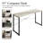 39 Inch Metal Writing Desk-913875366-913875387