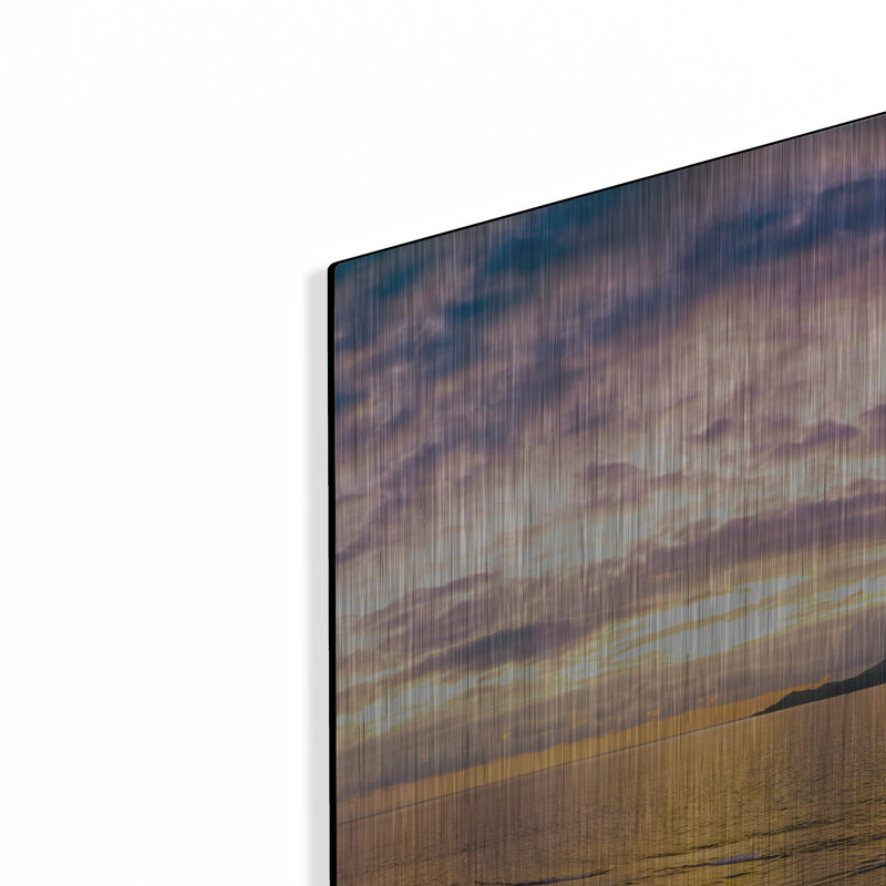 Seychelles -Praslin Island Sunset, art mural en métal, H 24 po x l 24 po