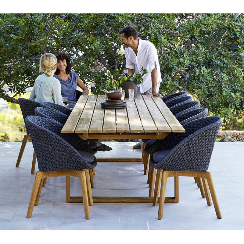 Endless Outdoor Teak Dining Table, 39.4" W x 94.5" L x 29" H