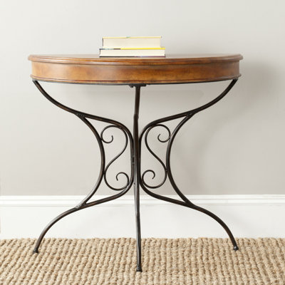32'' Solid Wood Top Console Table