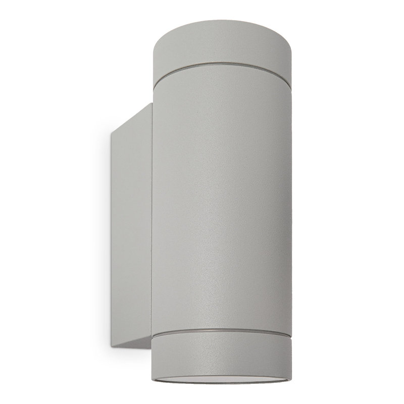 Jeramyah 16.4cm H Outdoor Wall Light With Arm, Grey