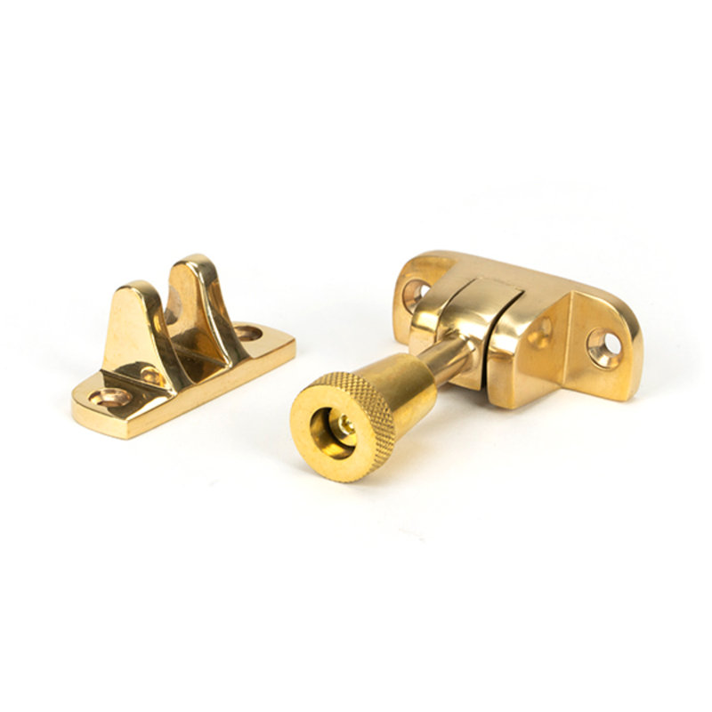 Window Closer, Polished Brass