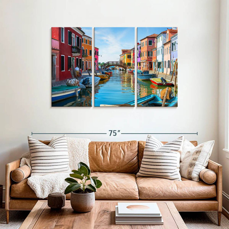 Quartier Sebbie Burano, H 36 po x l 57 po