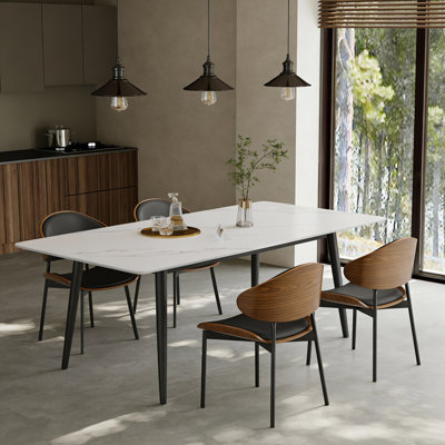 Metal Base Dining Table