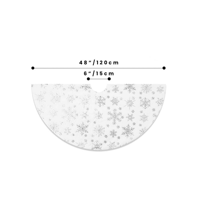 Tree Skirt, Silver