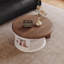 Table basse de rangement crème de style minimaliste