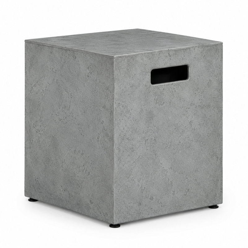 Couvercle de réservoir de propane moderne rectangulaire 16 po Romance Blaze, Dark Grey