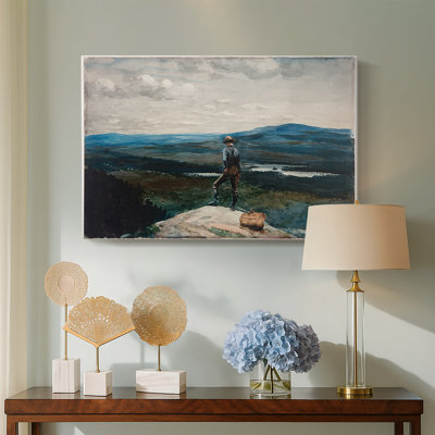 Vue depuis la montagne (ou le guide) - Winslow Homer - Toile tendue avec châssis - c. 1890
