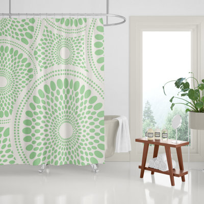 Pierson Floral Geometric Shower Curtain
