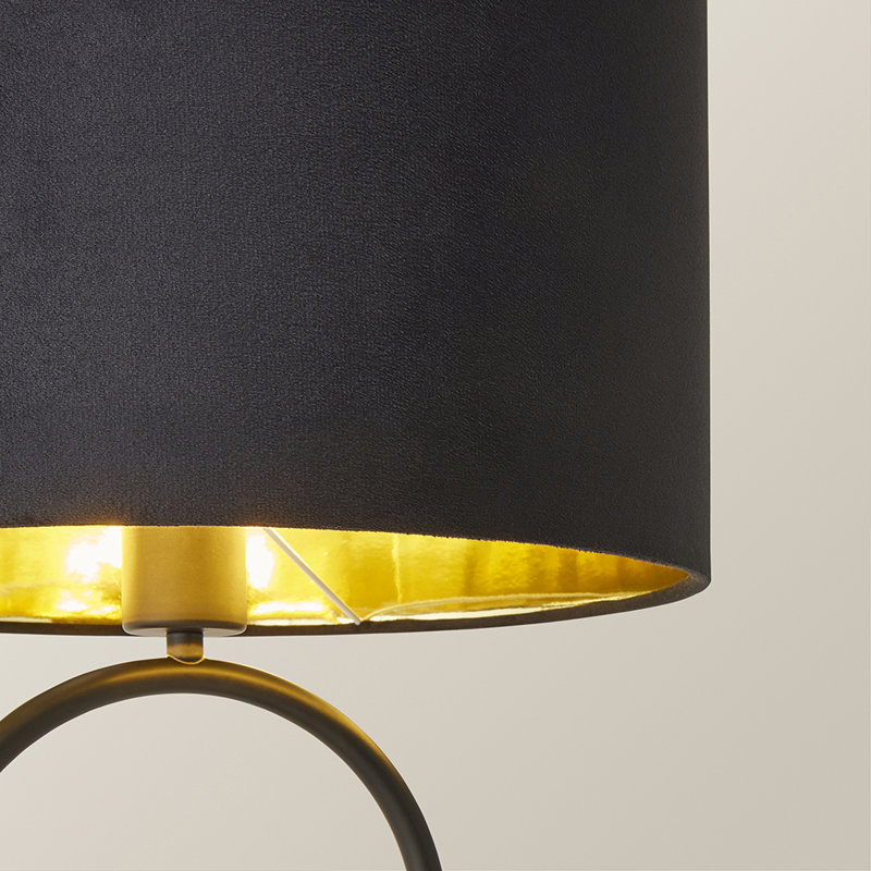 Suejin Metal Table Lamp, Velvet