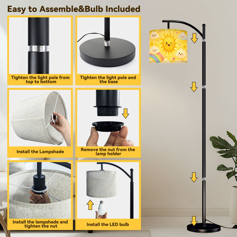  Lampe sur pied Arc