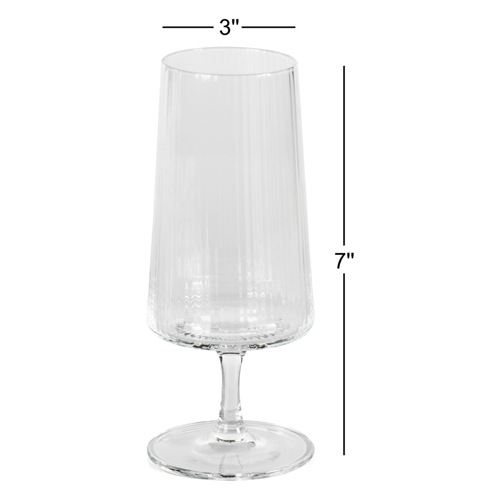 Claro Ribbed Cocktail Glass