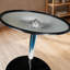 HOMCOM Round Bar Table with Steel Frame for 4, 70 x 70 x 75.5cm-2144257607