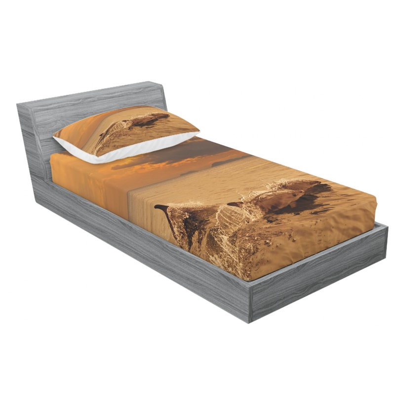 Microfiber Sheet Set, Twin Sheet Set with Fitted Sheet