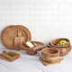 Fitz and Floyd  Natural Wood Large Serve Bowl