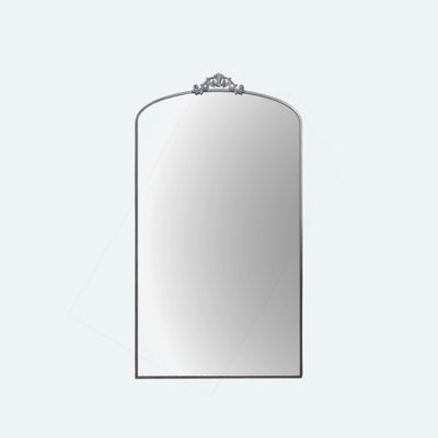 Full Length Arched Floor Mirror Metal Framed Mirror