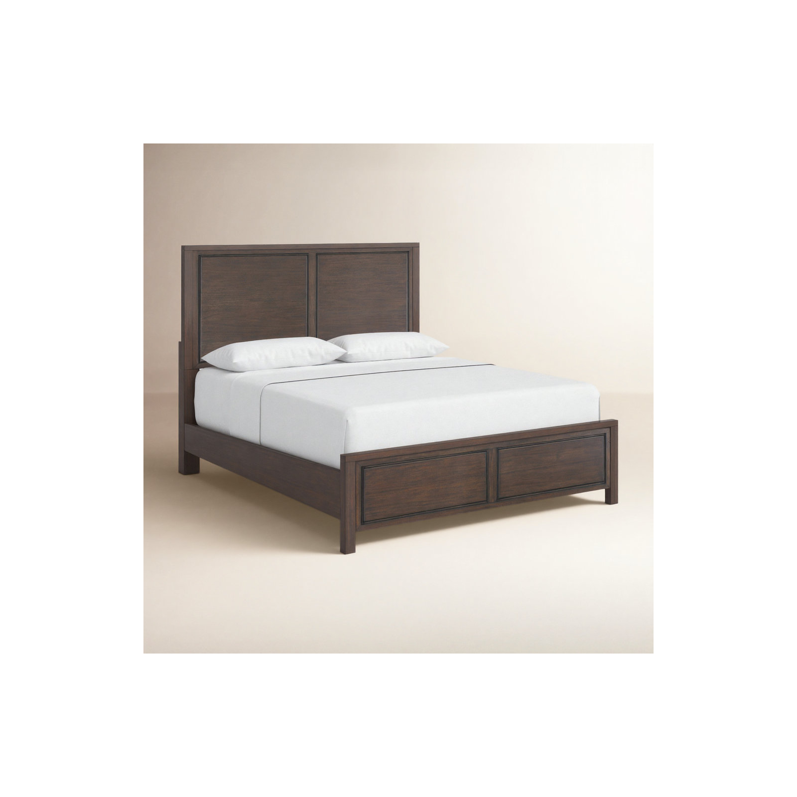 Tavon Solid Wood Bed, Queen